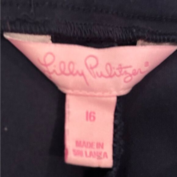 Lilly Pulitzer Navy Pants Trousers Size 16 - Picture 3 of 6